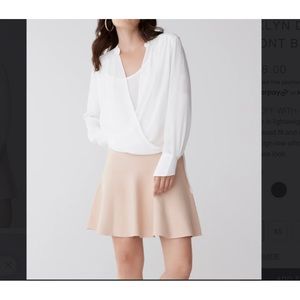 BCBG NWT JAKLYN DRAPED FRONT BLOUSE size M